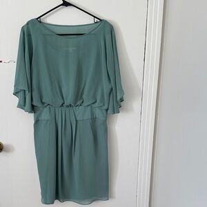 Romantic & Classy Teal Midi Dress for Women